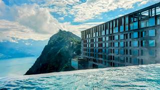 BURGENSTOCK RESORT Switzerland  Spectacular 5 Star Resort on Lake Lucerne 4K Full Tour [upl. by Vachill]