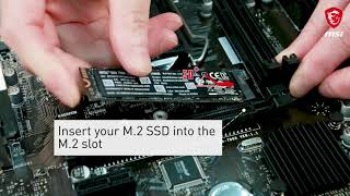 MSI® HOWTO install M2 SSD correctly [upl. by Syck]