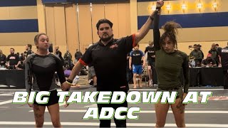 BIG TAKEDOWN AT ADCC FULL MATCH WOMEN’S JIUJITSU [upl. by Firahs]