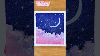 Beautiful Sky Painting  Acrylic Sky Painting  Easy Painting for Beginners [upl. by Socrates]