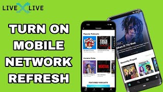 How To Turn On Mobile Network Refresh On LiveOne App [upl. by Kial263]