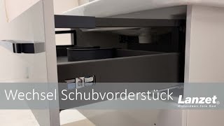 Lanzet Badmöbel  Wechsel Schubvorderstück [upl. by Notsyrb]