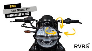 Front turn signal installation KIT Moto Guzzi V7 850  V9 850 [upl. by Wade967]