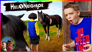 Escape Hello Neighbors Farm Hello Neighbor In Real Life Game [upl. by Sikras]