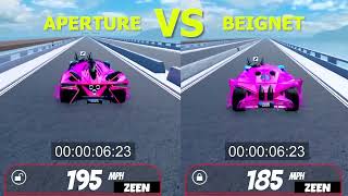 Aperture is Faster than Beignet Roblox Jailbreak [upl. by Alansen]