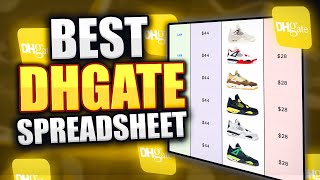 BEST DHGate Spreadsheet 2024 TRUSTED SELLERS [upl. by Lenni66]