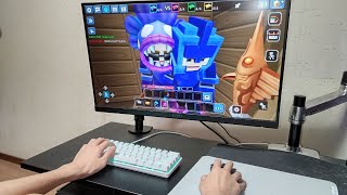 MATTSUN is PLAYING on PC BedWars BlockmanGo ASMR [upl. by Bat]