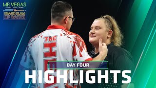 EPIC SHOOTOUTS Day Four Highlights  2023 Mr Vegas Grand Slam of Darts [upl. by Ynahirb]