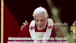 Credo en Latin con Benedicto 16mp4 [upl. by Grubman]