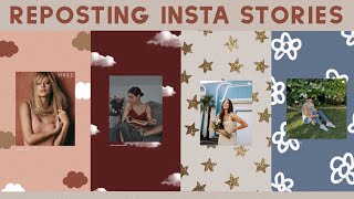 8 Creative Ways to Repost Instagram Stories ♡ [upl. by Nyllek816]