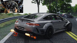 853HP Mercedes GT63 AMG Vs 838HP BMW M4 CS  Assetto Corsa  Moza R9 [upl. by Hedaza979]