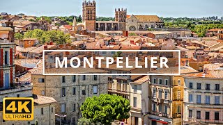 Montpellier France 🇫🇷  4K Drone Footage With Subtitles [upl. by Danby]