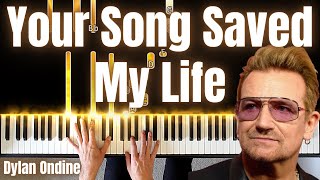 U2 Your Song Saved My Life From Sing 2  Piano Tutorial HARD SHEET MUSIC [upl. by Piers552]