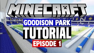 Minecraft Stadium Builds Goodison Park 1 Pitch [upl. by Ivah140]