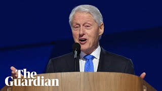 Bill Clinton delights Democratic convention with Trump zingers [upl. by Enilauqcaj426]