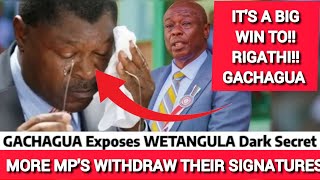 BIG WIN ‼️TO RIGATHI GACHAGUA AS MOSES WETANGULA PUBLICLY EMBARRASSED [upl. by Nahk]