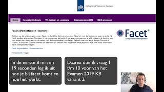 VMBO Kader KB Examen Nask 2019 Deel 1 vr 110 digitaal met Facet [upl. by Earal]