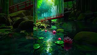 Relaxing Beautiful Music 🌿 Calm Music 4 bamboowatersounds relax watermusic meditationmusic [upl. by Marne]