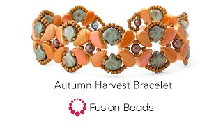 Learn how to create our Autumn Harvest bracelet by Fusion Beads [upl. by Lightman]