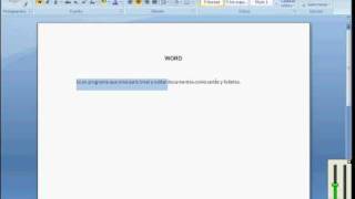 Cómo crear un hacer un texto en Microsoft Word Instrucciones básicas [upl. by Cobb]