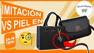 Bolsas Temu de piel sintética VS Bolsas de Piel genuina ¿Cuál es Mejor [upl. by Trevah129]