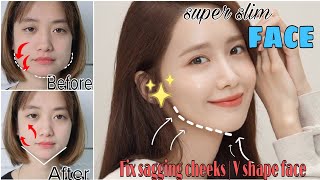 Top Exercises For Face  Get Slim Face  Reduce Double Chin  Fix Sagging Cheeks  V Shape Face [upl. by Darryn]