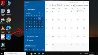 How to Add Calendar to Desktop In Windows 10 [upl. by Anelas]