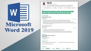 How to create a powerful Executive Resume Template in ms word 2019 [upl. by Odom]