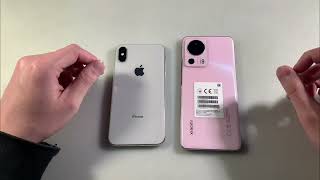 XIAOMI 13 LITE vs iPHONE X [upl. by Viafore]