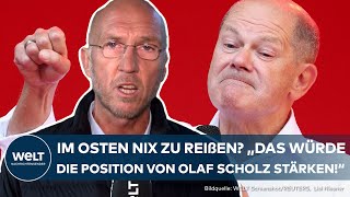 LANDTAGSWAHLEN Woidke muss liefern SPDErfolg und Scholz Position hängt von BrandenburgWahl ab [upl. by Nilesoy109]