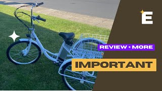 important Key Details Viribus Trike 24quot 36V Review [upl. by Slein214]