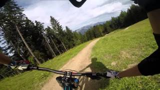 Bikepark Brandnertal Mit der Gopro über die Downhillstrecke [upl. by Anum]