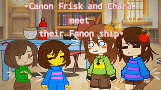 Canon Frisk and Chara meet their Fanon ship\ Undertale Gacha Club [upl. by Alwyn209]