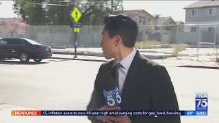 KTLA live shot on hitandrun interrupted by car wreck [upl. by Ayidah]