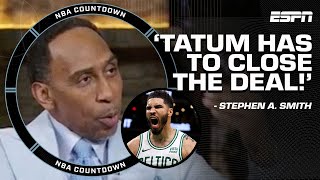 Stephen A on Jayson Tatums validity as a STAR 🗣️ He HAS to CLOSE THE DEAL  NBA Countdown [upl. by Annekim]