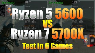 Ryzen 5 5600 vs Ryzen 7 5700X  Test in 6 Games  1080p  RTX 4060 Ti 8Gb 32GB RAM SSD Gen 4 [upl. by Eydie830]