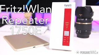 Migliorare la COPERTURA WiFi con FritzWlan Repeater 1750E  RECENSIONE [upl. by Atelahs]