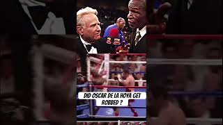 Did oscar de la hoya get robbed  clips boxing oscardelahoya floydmayweather boxing [upl. by Enirroc461]