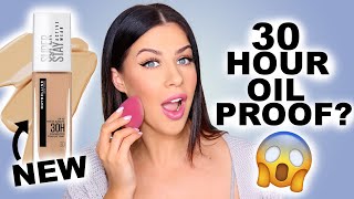 I TESTED THE NEW MAYBELLINE 30 HOUR FOUNDATION IS IT WORTH THE HYPE [upl. by Relyhcs]