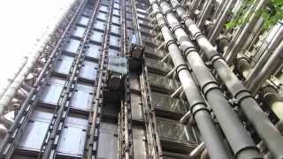 London Skyscrapers Close Up  The Lloyds Building in London [upl. by Ahsuatal]