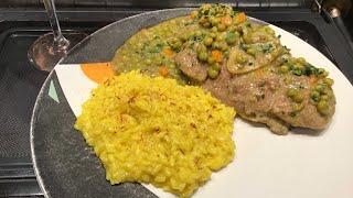 Ossobuco alla milanese con risotto giallo [upl. by Icram]