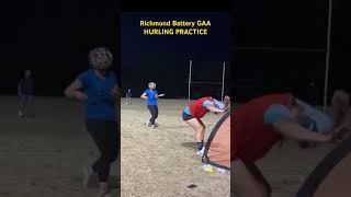 Richmond Battery GAA practice 102924 hurling fieldhockey rugby lacrosse usgaa [upl. by Frear]