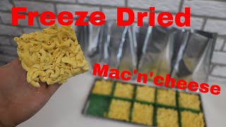 Freeze Dried Macaroni and Cheese  1 Serving Portions w recipe [upl. by Alf807]