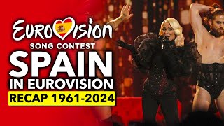 🇪🇸 España en Eurovisión 1961  2024  RECAP Spain in the Eurovision Song Contest [upl. by Vaules]