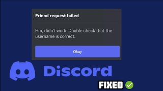 FIXED quotFriend request failedquot error in Discord in windows 1011 [upl. by Selina857]