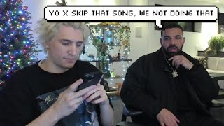 Awkward Moment after Drake tells xQc to quotShut Offquot The Weeknd’s Music when it came on [upl. by Ynohtnaleahcim]