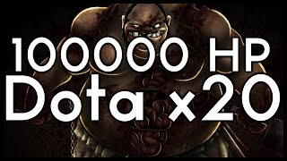 Dota 2 Mods  OVER 100 000 HP  Baumi plays Power Multiplier x20 10v10 [upl. by Amuh568]