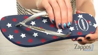 Havaianas Slim USA Glitter FlipFlops SKU 9026141 [upl. by Padraic]