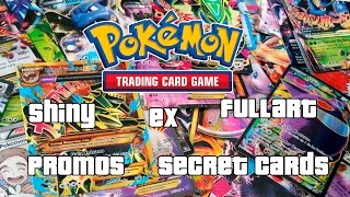 Colección de Cartas de Pokemon D Ex Secretas  Fullart  Shiny  Promo [upl. by Akalam]