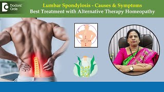 How to Treat Lumbar Spondylosis with Alternative Medicine HomeopathyDrBhagyalakshmiDoctors Circle [upl. by Colligan]